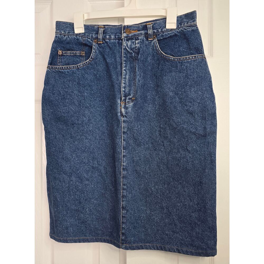 Jordache Concepts Women's Vintage Denim Pencil Skirt- Size 14